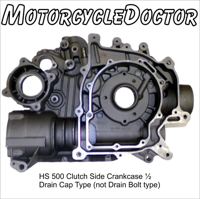 Crankcase Clutch Side 500 Drain Cap Type