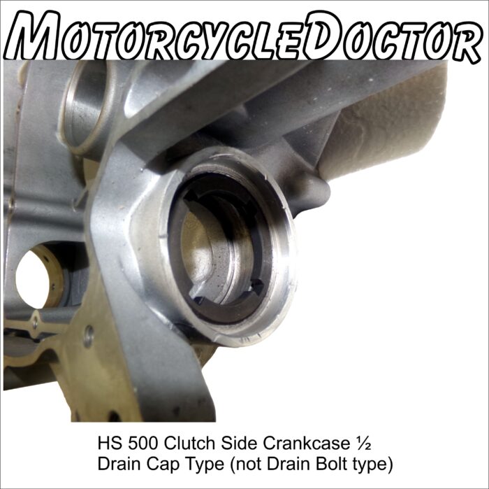 Crankcase Clutch Side 500 Drain Cap Type - Image 3