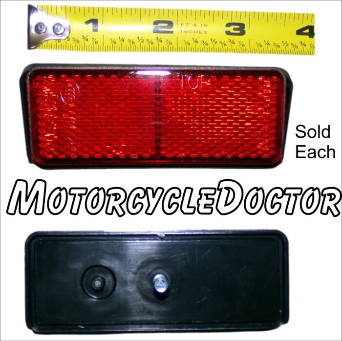 REFLECTOR RECTANGLE Red Rear