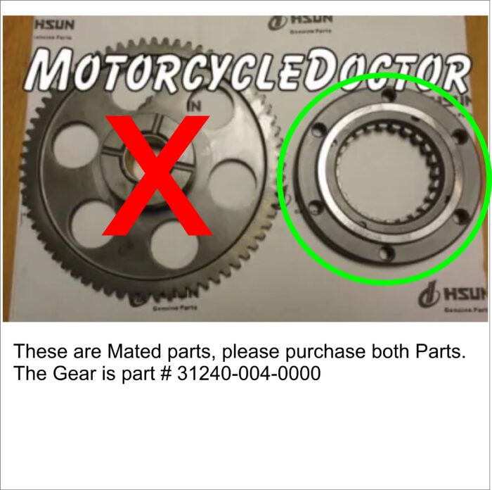 STARTER ONE-WAY SPRAG 450/500/550/700/750