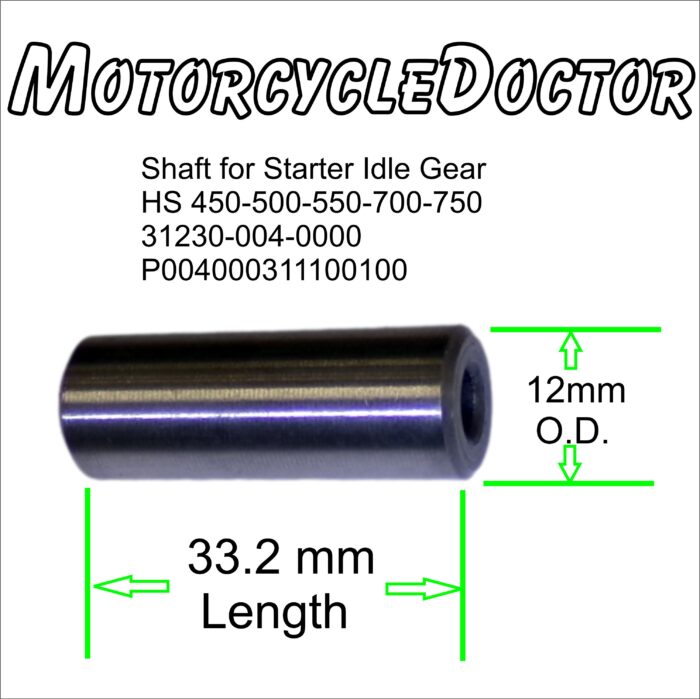 SHAFT Idle Gear Starter Reduction