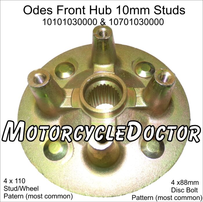 ODES Front Hub 10mm Studs 800 1000 - Image 2