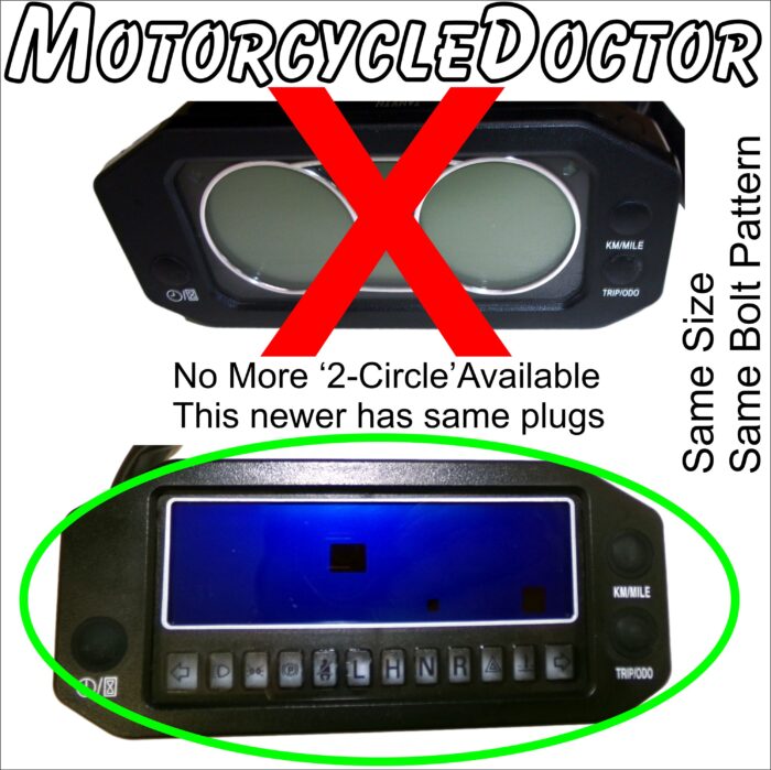 Speedometer 2 Circle Display now LED Display Meter