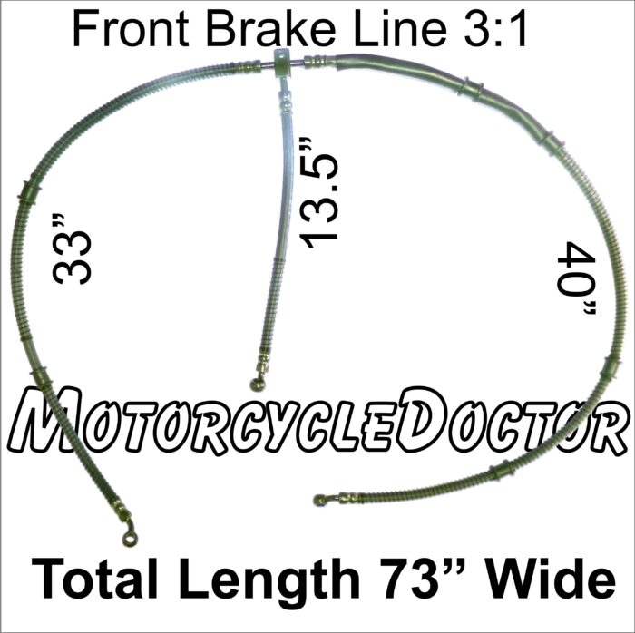 Front Brake Line 3:1 Wide Body