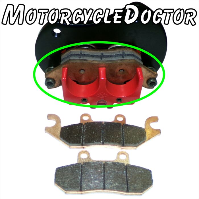 Odes Brake Pads Front Late Model Red - Image 2