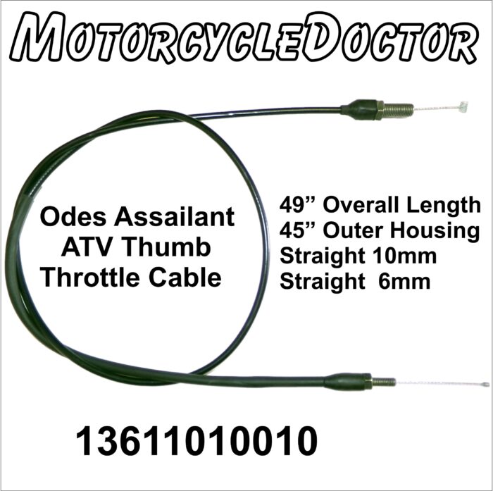 ODES ATV Thumb Throttle Cable 49"