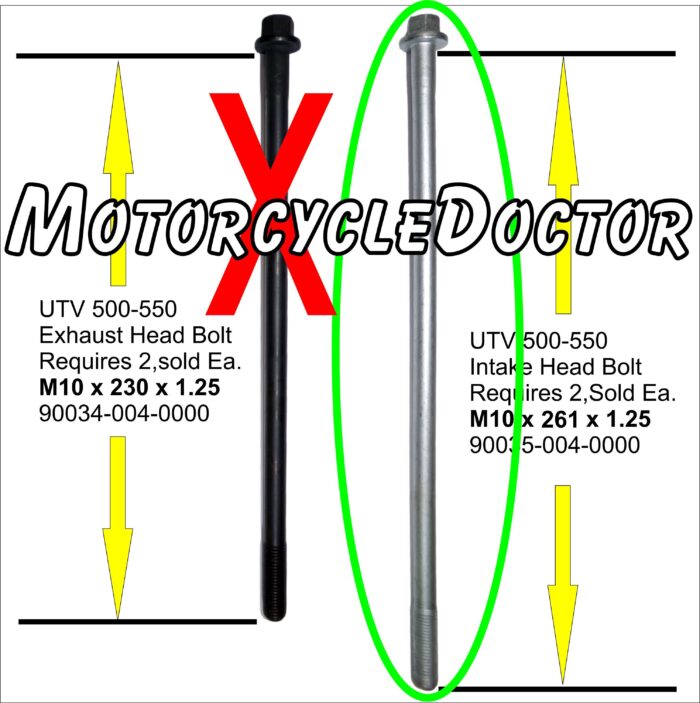 Head Bolt 500-550 Intake M10x261