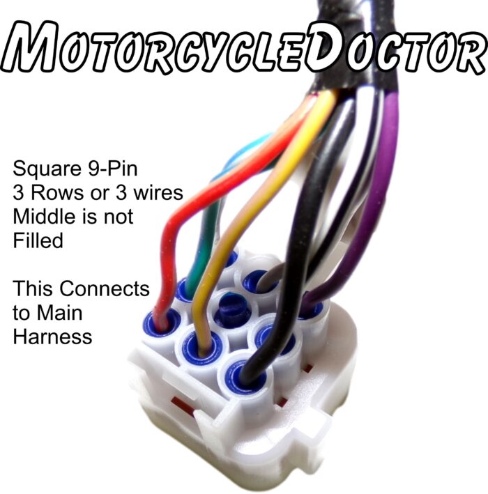 ECU Harness Bucket Seat 3 Prong Temp Sensor Square 9 Pin - Image 5