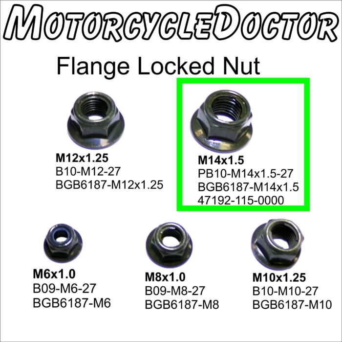 Nut Flanged M14 x 1.5 Locked Nut Hexagon