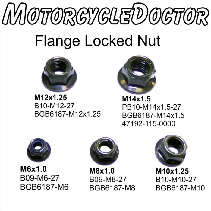 Nut Flanged M6 Locked Nut Hexagon - Image 2