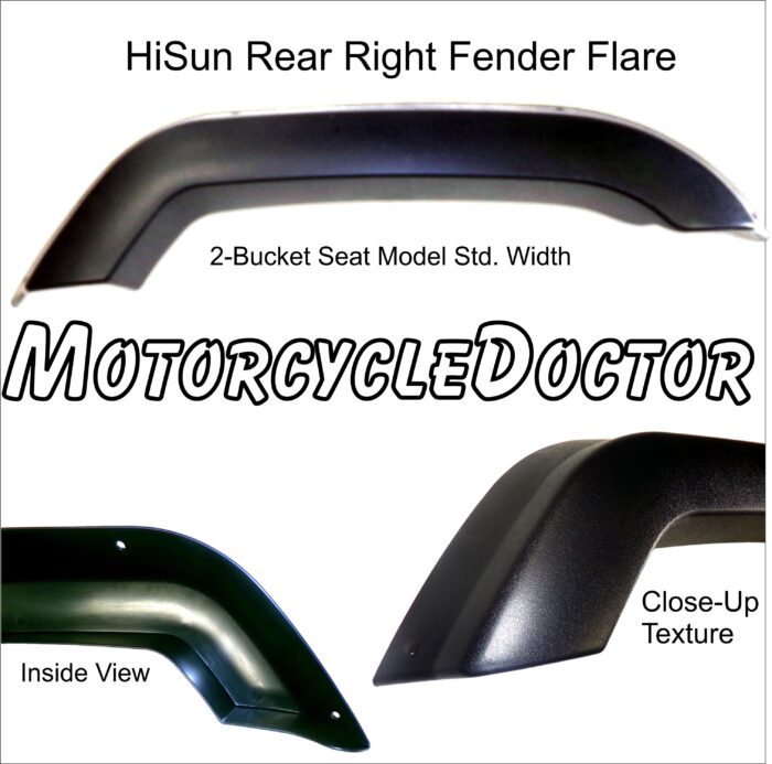 Fender Flare Rear Right HiSun Bucket Seat Model