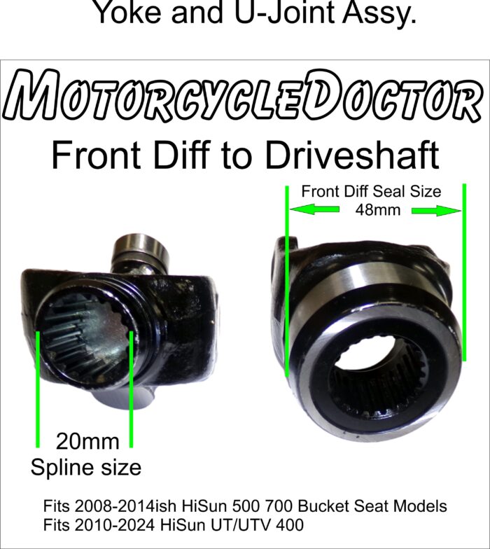 U Joint and Yokes Front Diff to Drive Shaft - Image 2