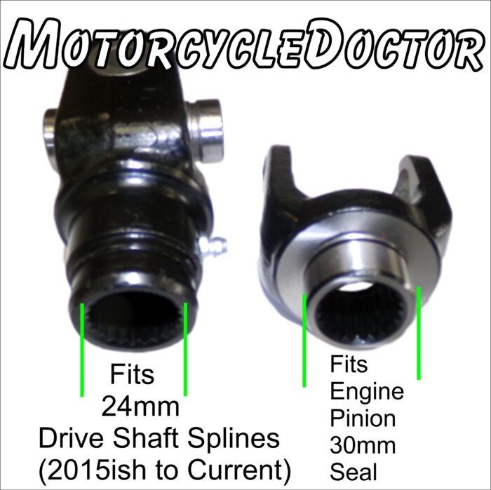 Universal Joint and Yokes fits 24mm Drive Shaft and Engine Output Pinion - Image 2