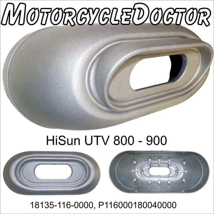 Muffler Cover End Cap HS 800 Oval