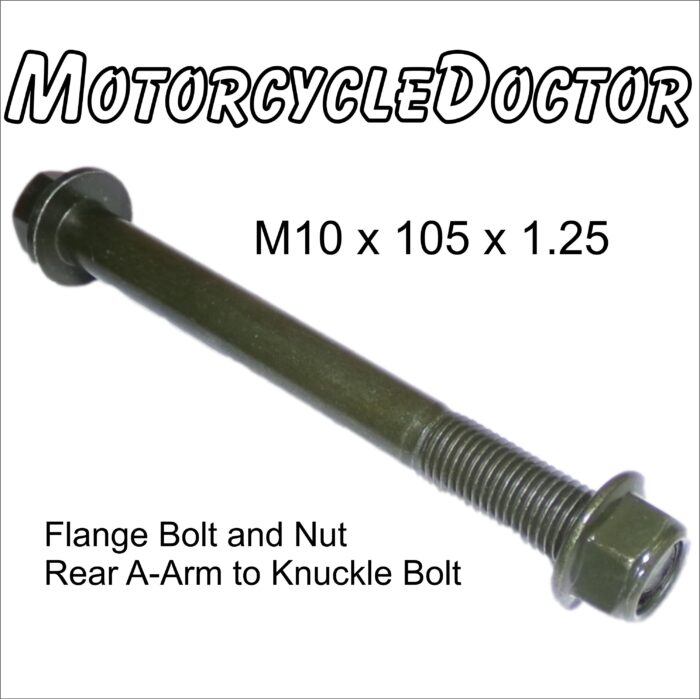 Flange Bolt M10 x 105 and Nut, M10x105 Rear Knuckle Bolt