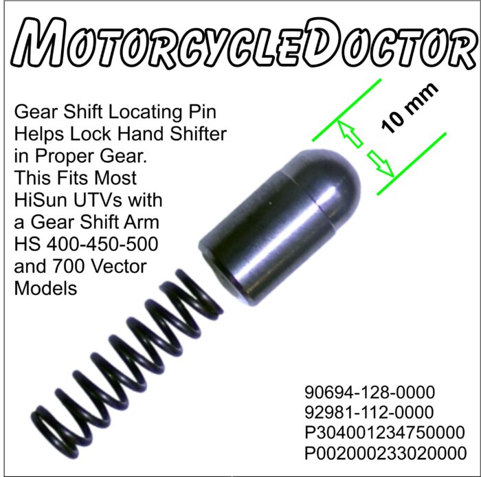 Shift Locating Pin Gear Shift Lock Pin Spring HiSun 400 450 500 700 Vector