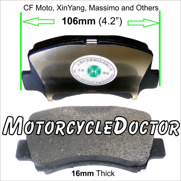 Brake Pads CF Moto XY Massimo 1 Set = 2pads.