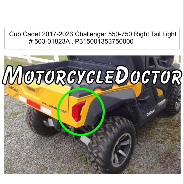 Tail Light Cub Cadet Challenger Right LED 503-01823 A