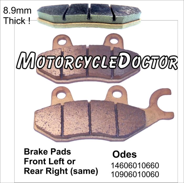 Odes Brake Pads Front Left or Rear Right 800 1000