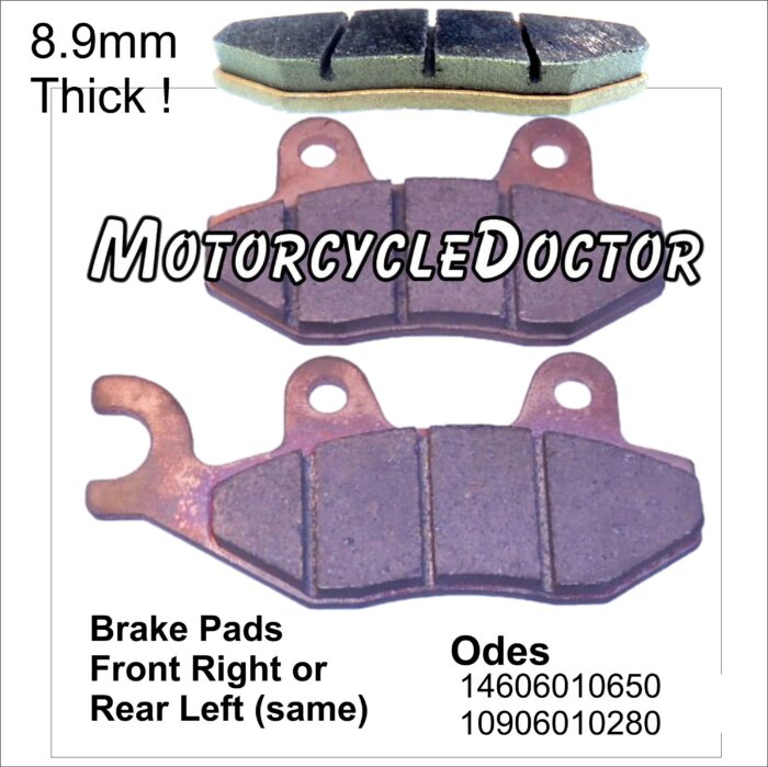 Odes Brake Pads Front Right or Rear Left 800 1000