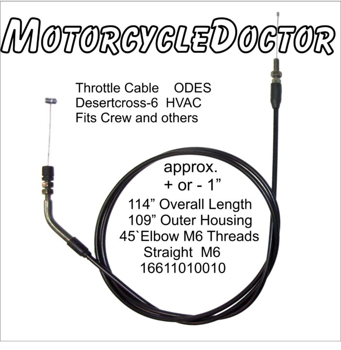 Throttle Cable Odes Desertcross 6 HVAC 114"