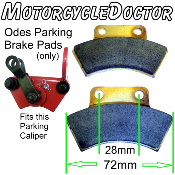 Odes Parking Brake Pads (set of 2 pads)