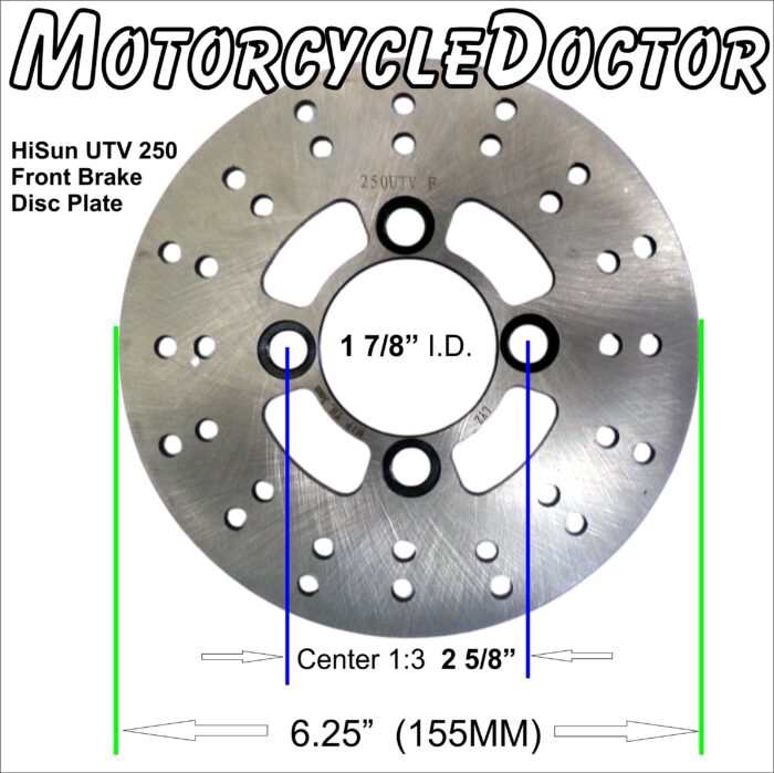 Disc Brake Plate Front 250